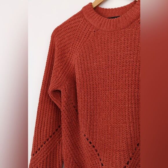 Sweet Presence Rusty Rose Chenille Sweater - Picture 4 of 7